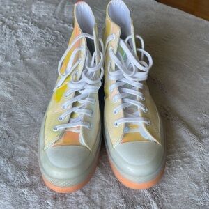 Converse multi color holographic design high top size 9.5